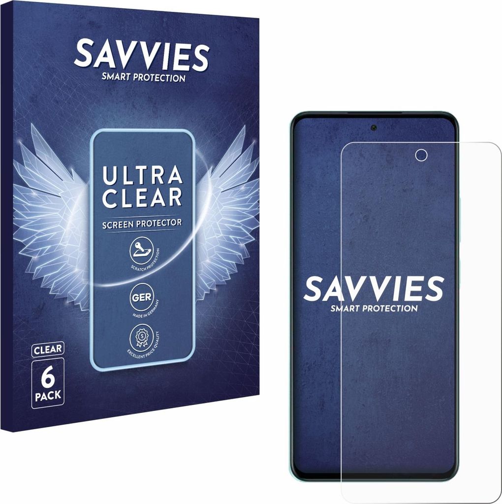 6x Für Oppo A5 Schutzfolie Savvies Displayschutz Display Schutz Folie Klar Transparent