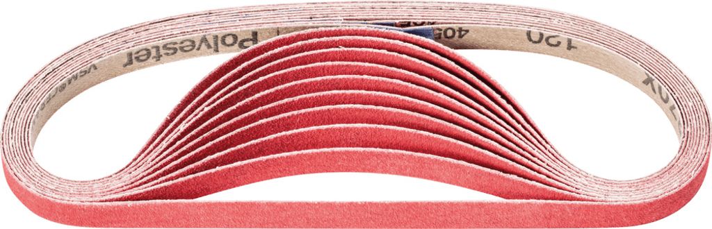 PFERD TOOLS Keramikkorn Schleifband BA 12x520mm CO-COOL120 für Edelstahl-Schliff mit Bandschleifer (100)