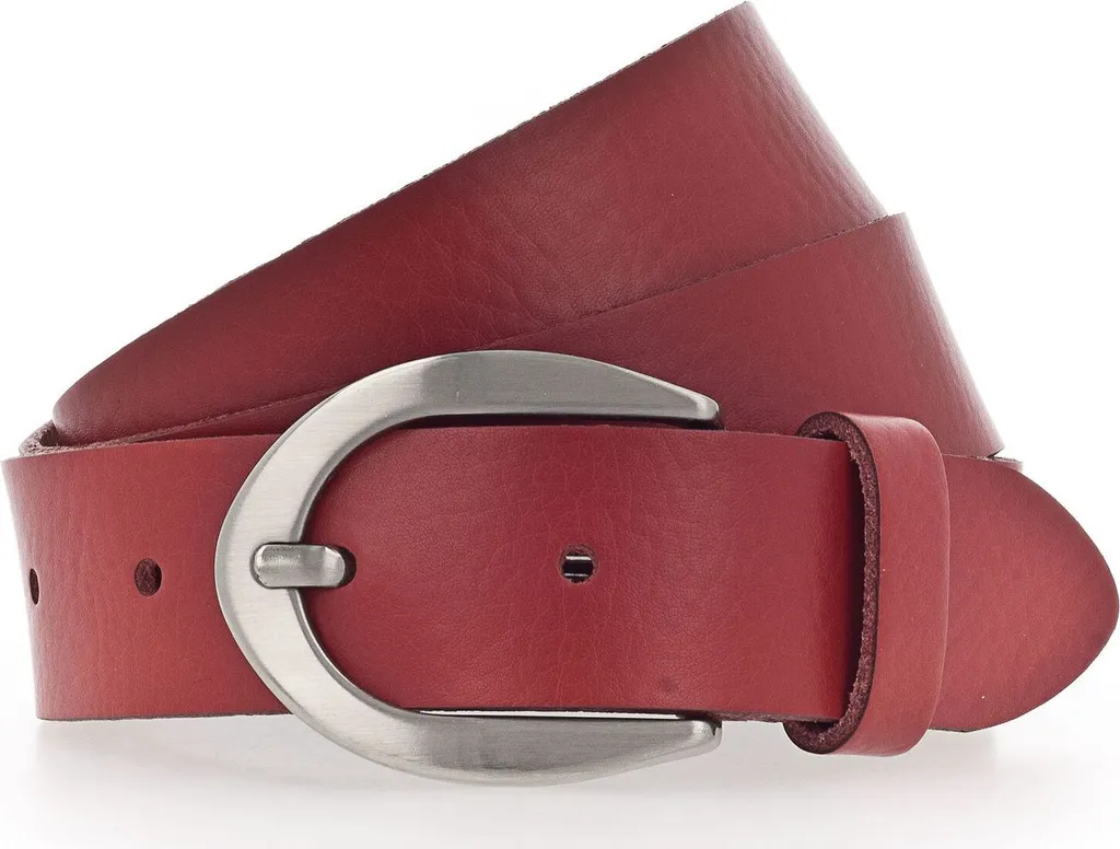 Vanzetti Pelle Cintura Neon Booster 30mm Rosso W85 | Vera Pelle
