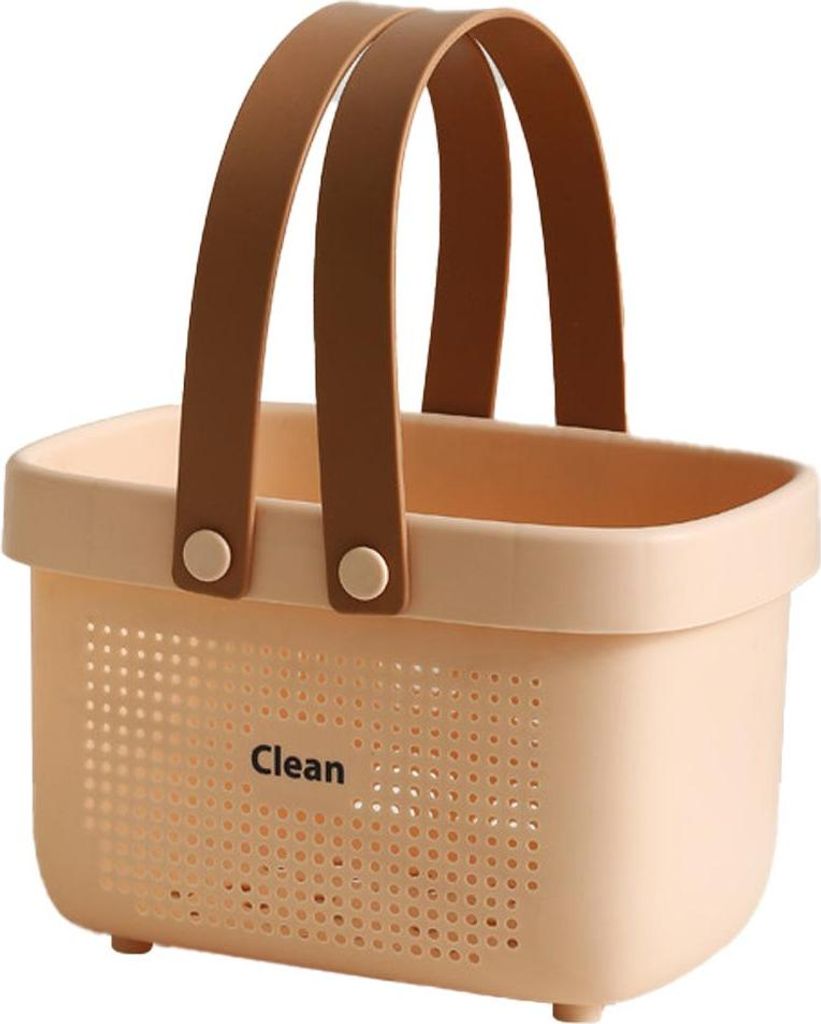 Tragbarer Duschkorb, Aufbewahrungskorb aus Kunststoff, mit Griff, Bad-Organizer