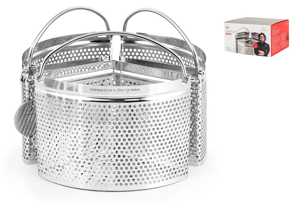 Disque de cuisson 18 cm en inox H&H pour tarte et dressage plat