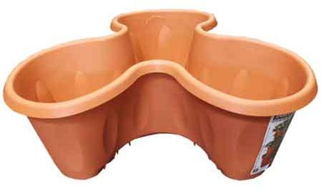 VASO 'TRIFOGLIO' Ø 40 cm x 16 h - Colore Terracotta Immagine del prodotto 