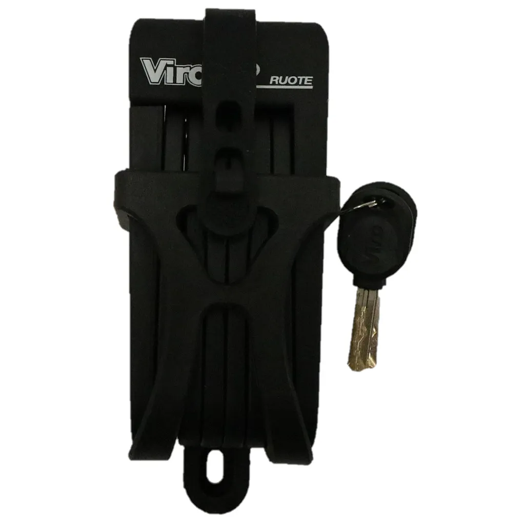 Viro Black Mamba 70 cm Antivol Noir à Fente avec Serrure de Sécurité