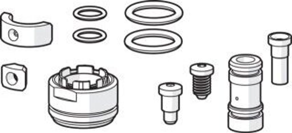 Hansa Umrüstset für Auslaufentleerung verchromt