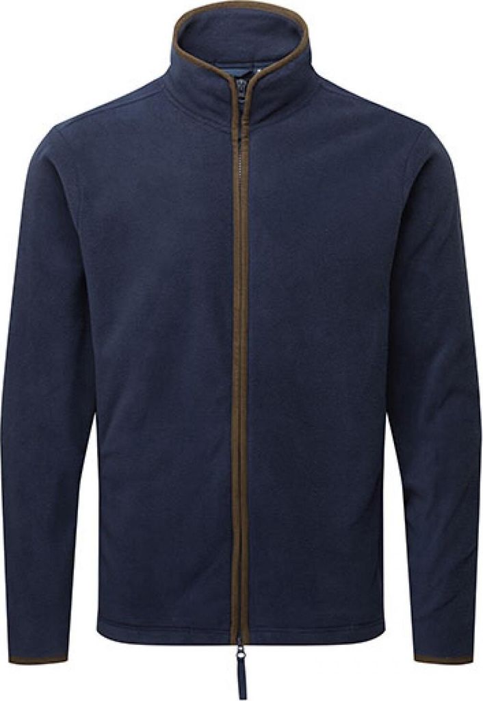 Premier Workwear PR823 | MenŽs ŽArtisanŽ Fleece Jacket S bis 3XL - Farbe: Navy (ca. Pantone 533C)/Brown (ca. Pantone 4975C) - Größe: 3XL