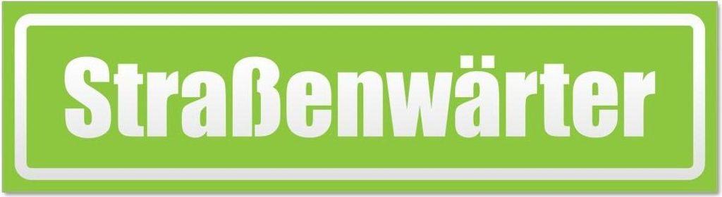 Kiwistar - Autoaufkleber - Lindgrün - 45 x 12 cm - Straßenwärter invertiert - Hinweis Aufkleber Sticker für Auto, Kfz, Fahrrad, PKW, LKW
