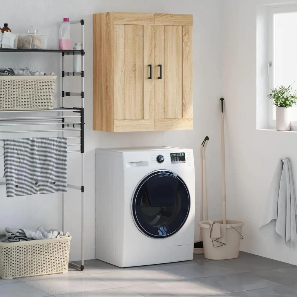 vidaXL Mobile a Parete Rovere Sonoma 90cm | Design Salvaspazio Moderno