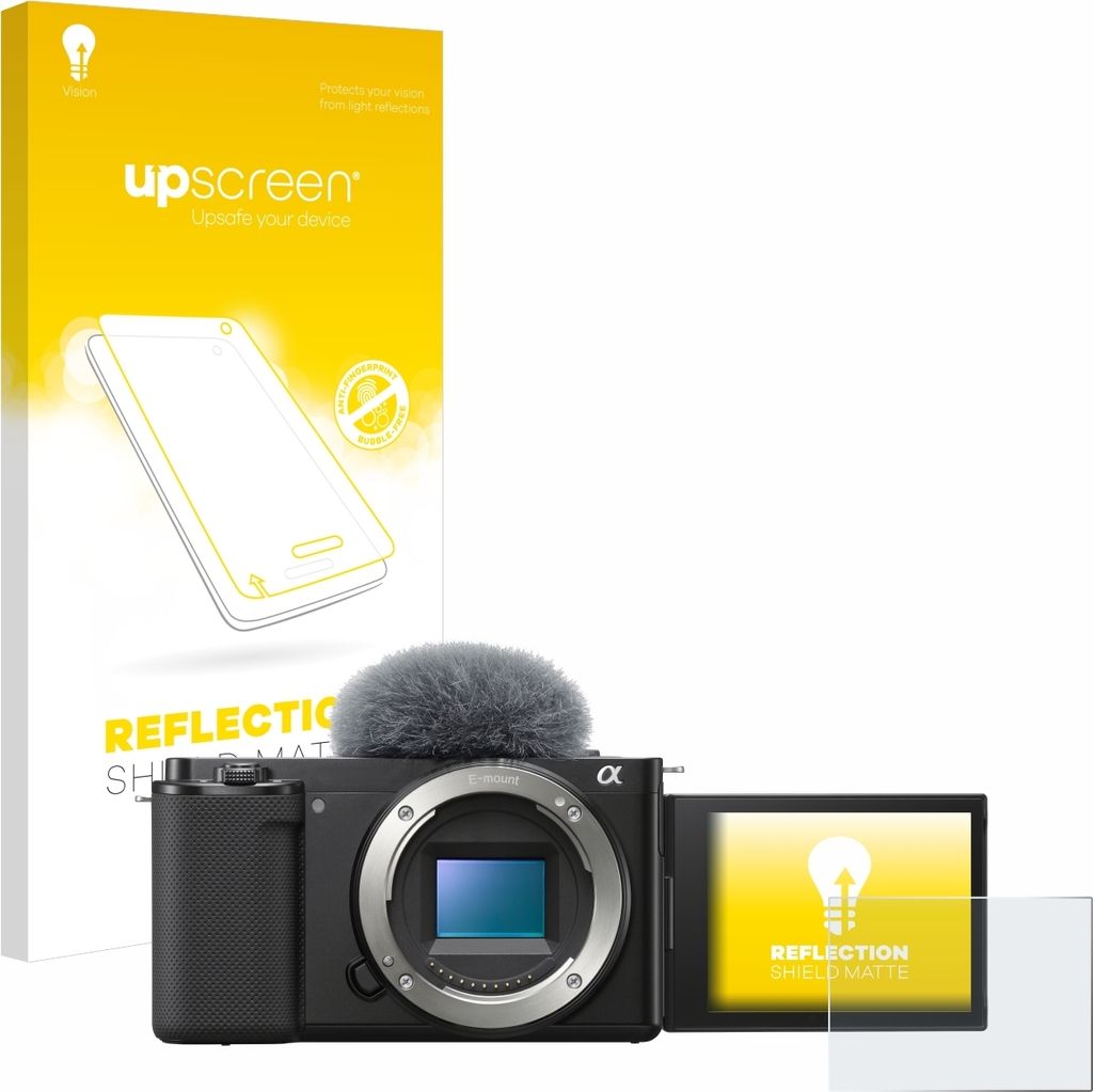 upscreen Schutzfolie für Sony Alpha ZV-E10 Displayschutz Displayschutzfolie Folie Matt Entspiegelungsfolie
