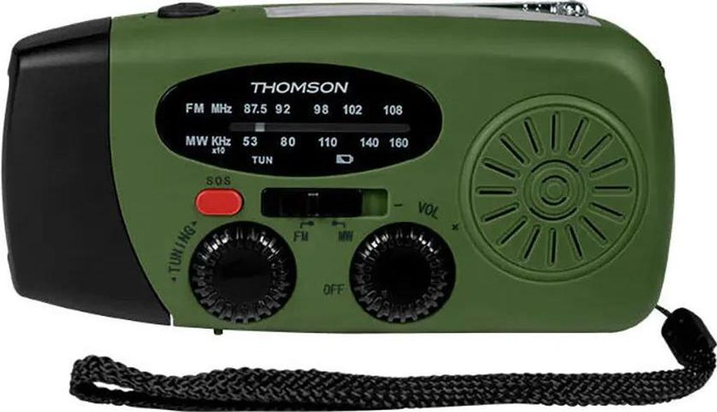 Thomson RT260, Tragbar, Analog, AM, FM, MW, 87,5 - 108 MHz, Analog, Grün
