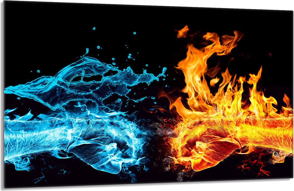 Glasschutzplatte für den Herd 80x52 Fire