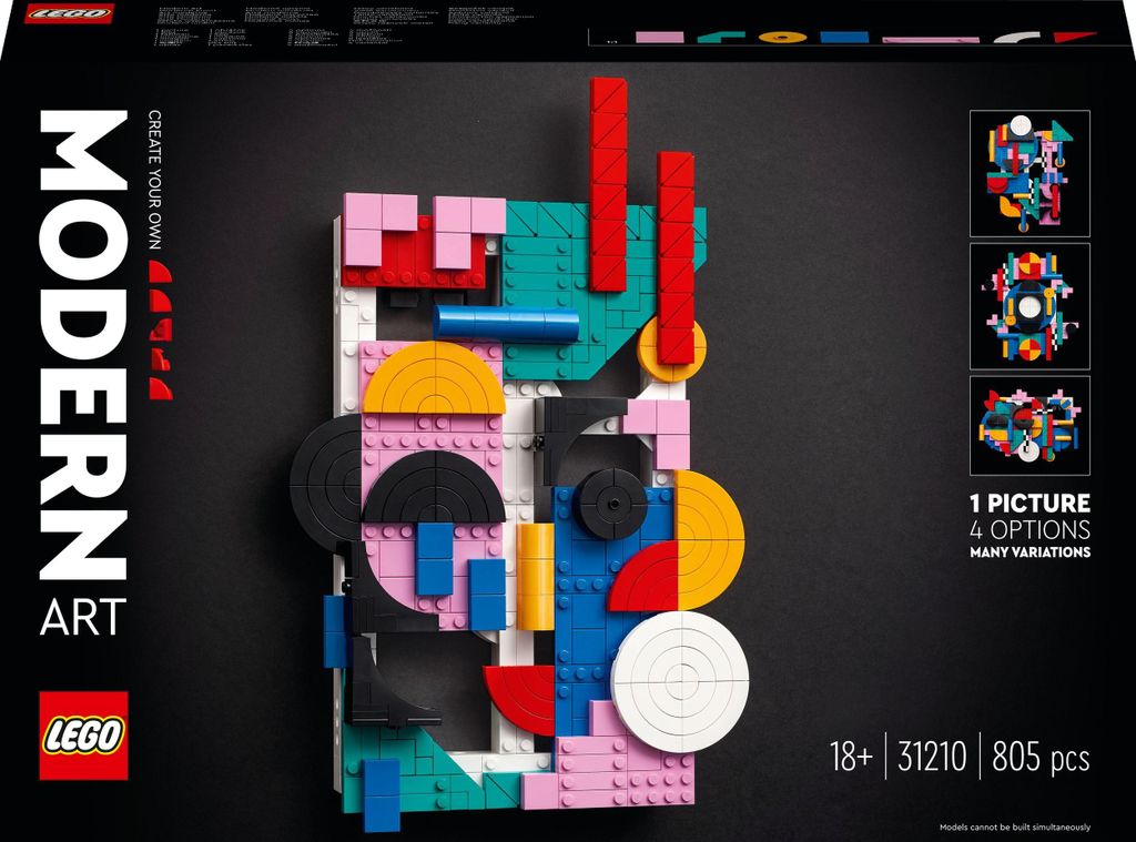 LEGO 31210 ART Moderne Kunst Set, buntes abstraktes Produktbild 