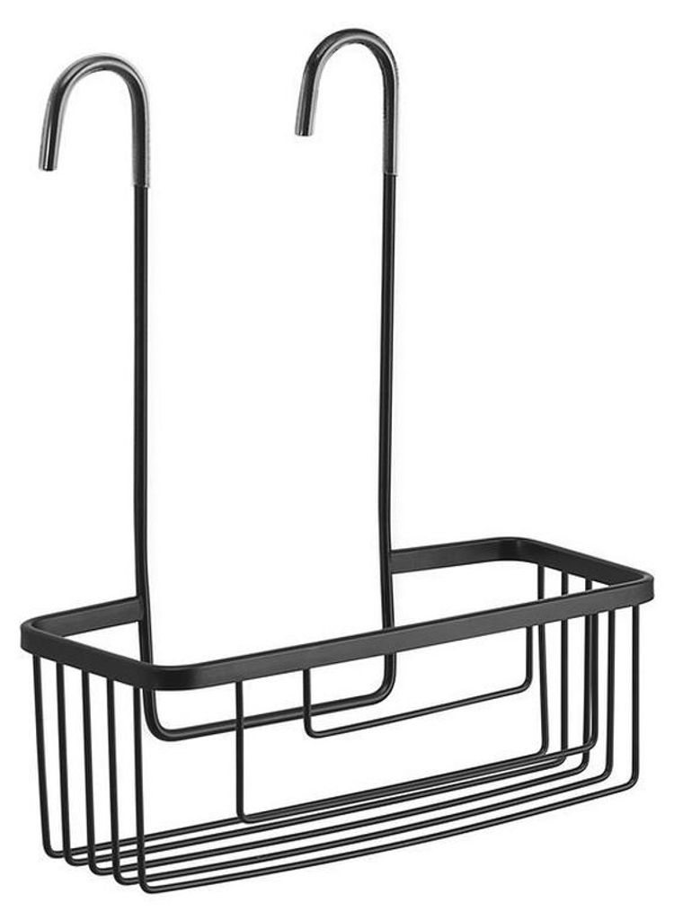 Gedy SMART Duschablage hängend, für Armatur, 300x375x120 mm, schwarz matt