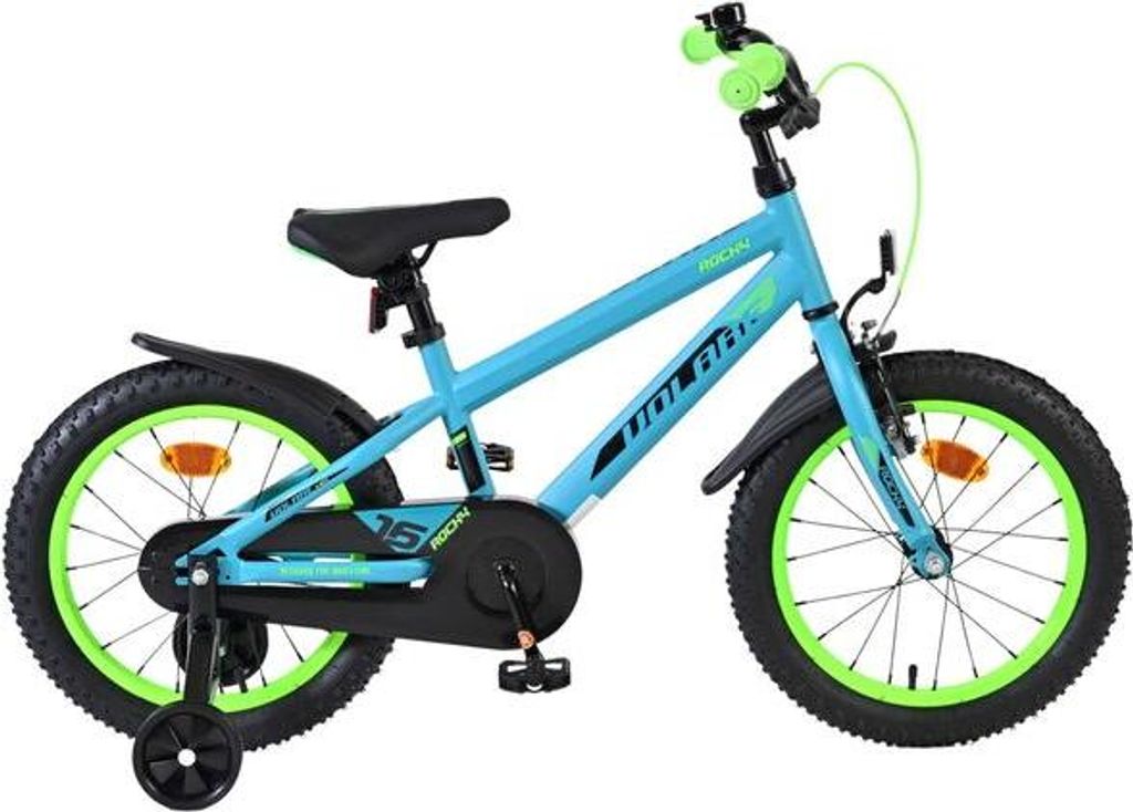 Volare Rocky Kinderfahrrad - Jungen - 16 Zoll - Grün