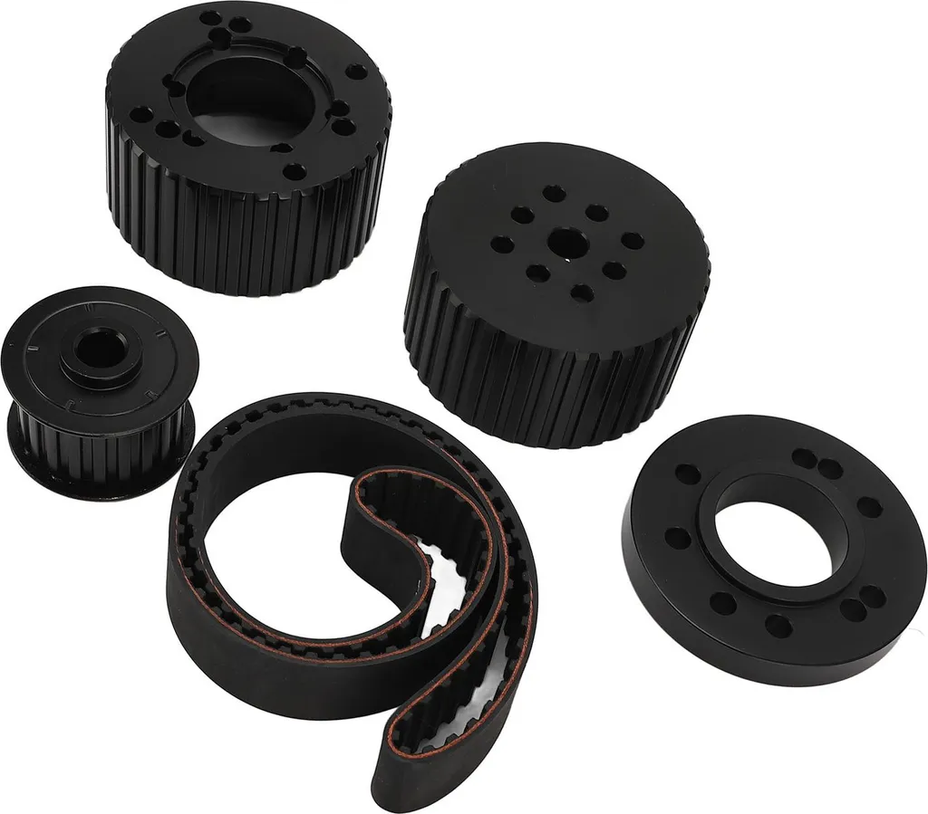 Kit de Poulies à Courroie PCE415.1008 pour Moteur Ford Small Block Noir