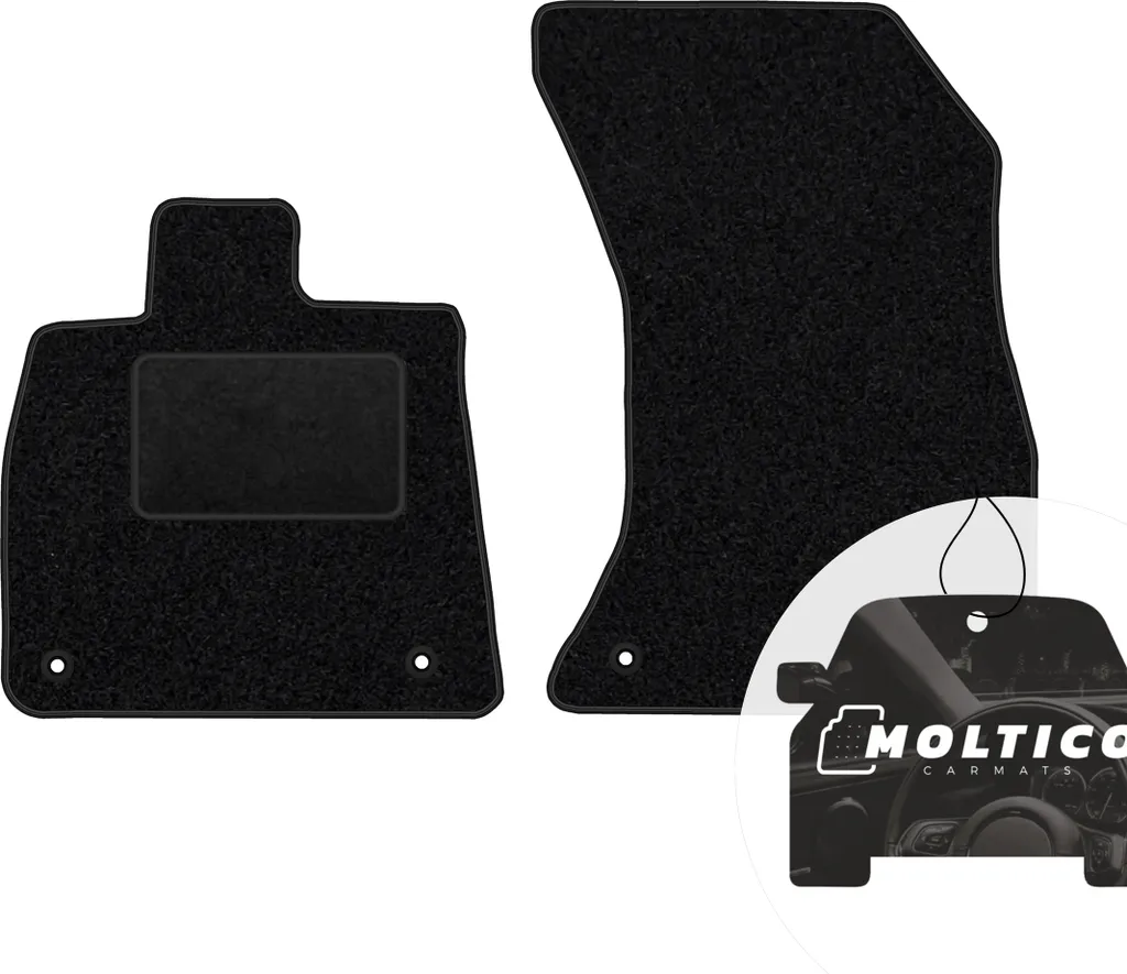Tappetini Auto Velours Nero per Audi Q5 II 2017+ | Set 2 Pezzi Su Misura