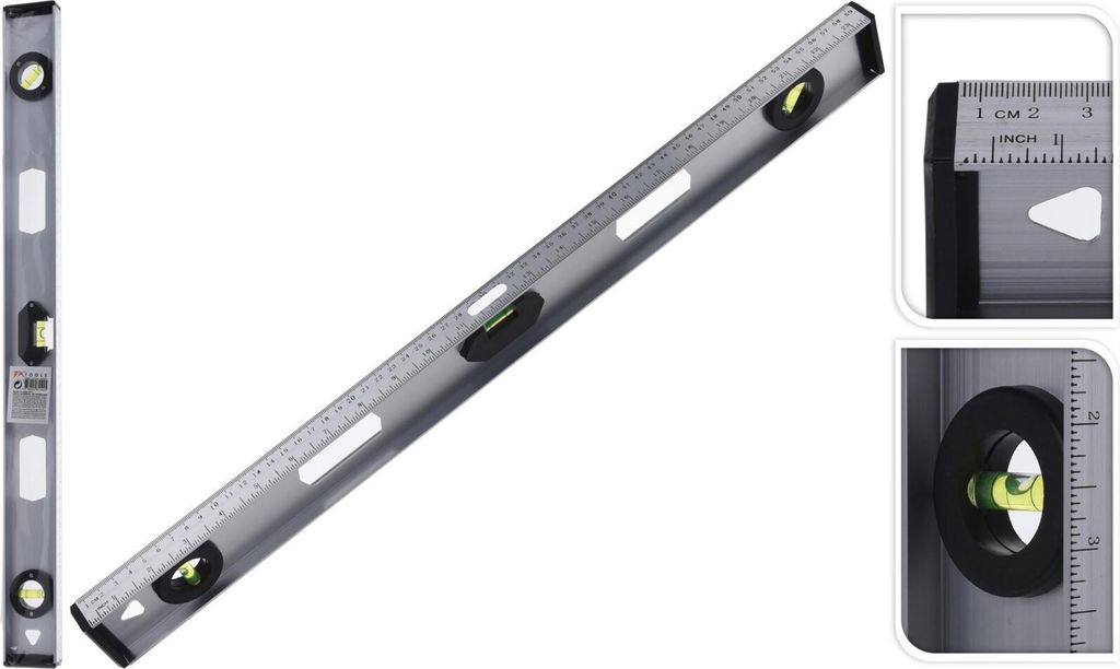 Alu Wasserwaage 60 cm Aluminium Produktbild 