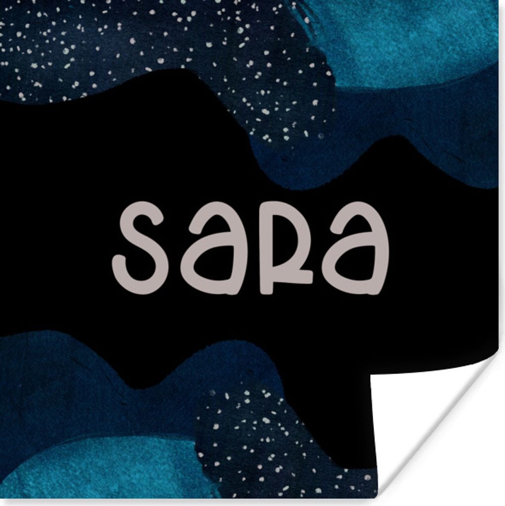 MuchoWow Poster Sara - Pastell - Mädchen 100x100 cm - Babyzimmer