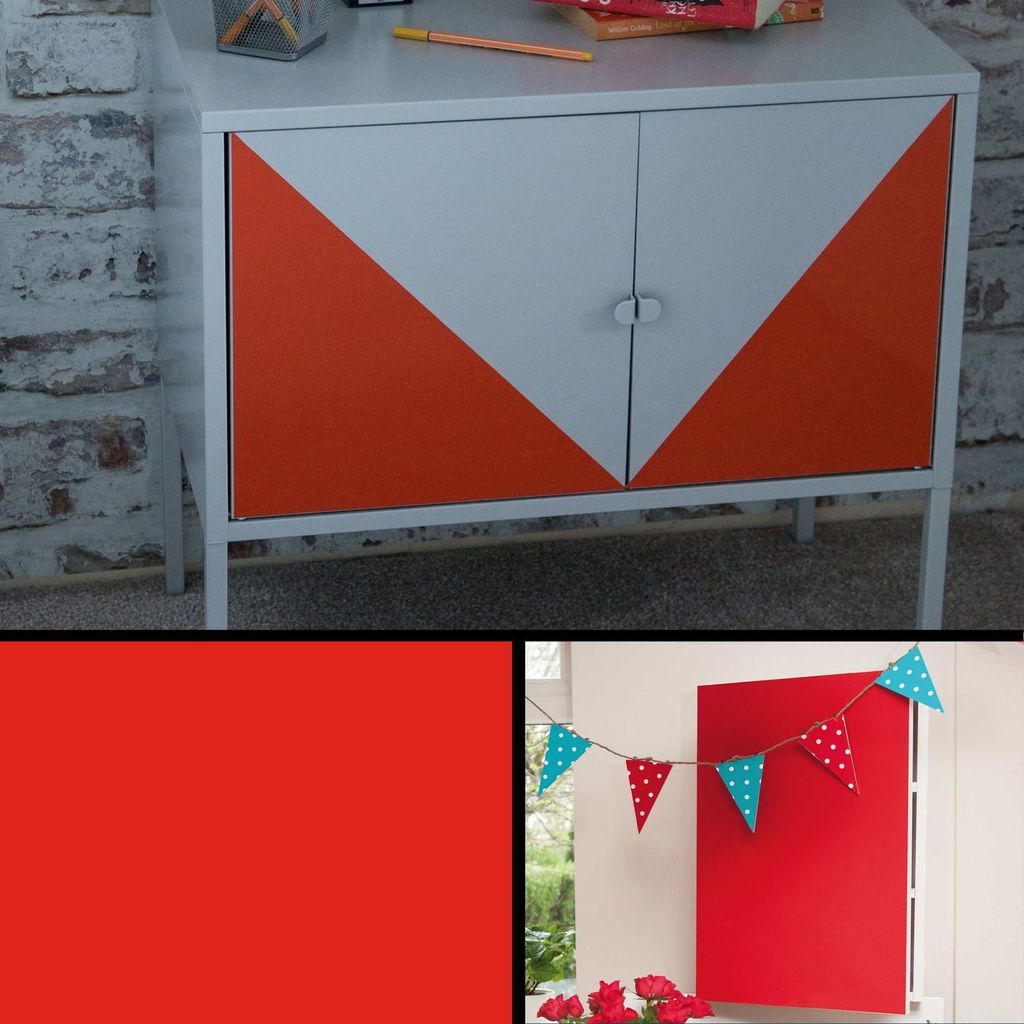 (11,37€/m²) d-c-fix Uni Matt Zinnober 45 cm Breite