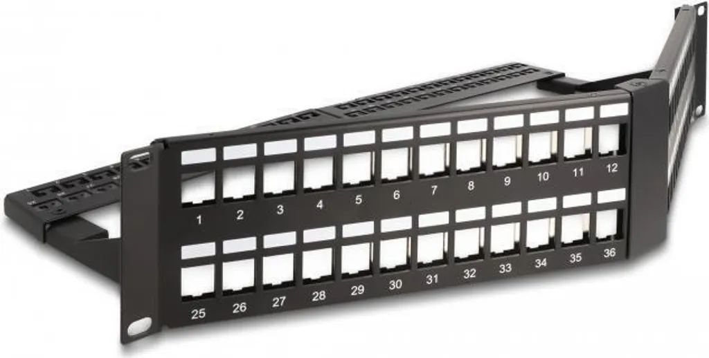Support Rack 2U Métal DeLOCK 66977 Noir Profondeur 260mm Résistant