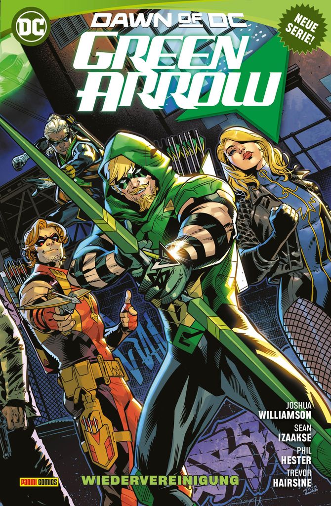 Green Arrow Comicbuch Dawn of DC-Ära von Joshua Williamson und Sean Izaakse (2023) 1-6
