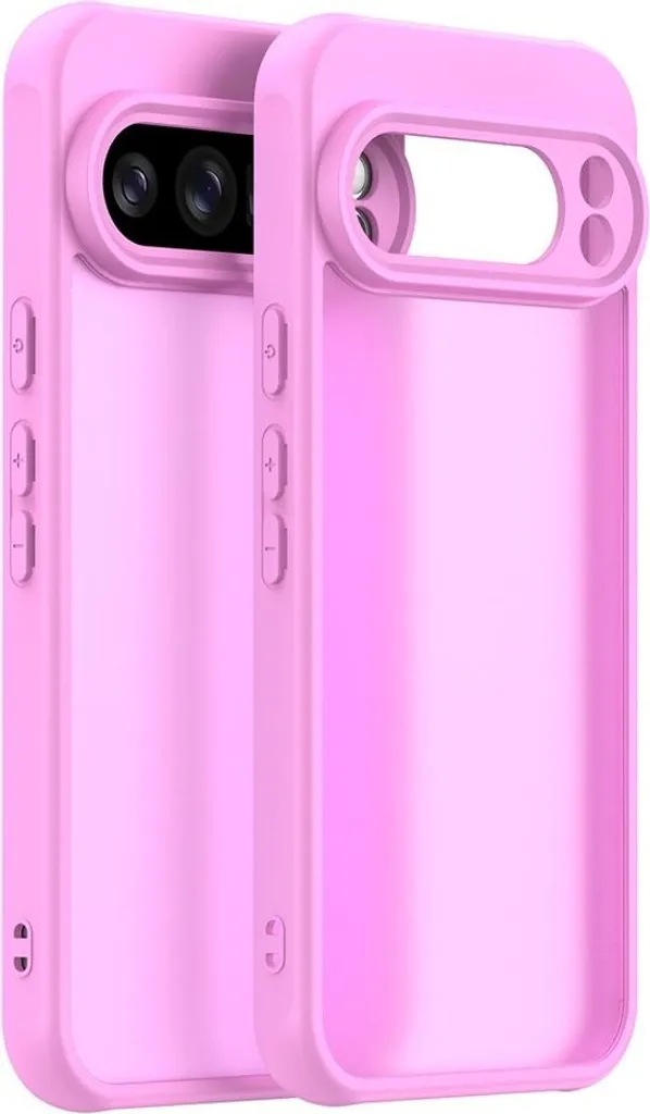 Custodia per Google Pixel 10 Pro XL - posteriore Phonesta AirFrost Semi-Trasparente - Rosa bubblegum opaco