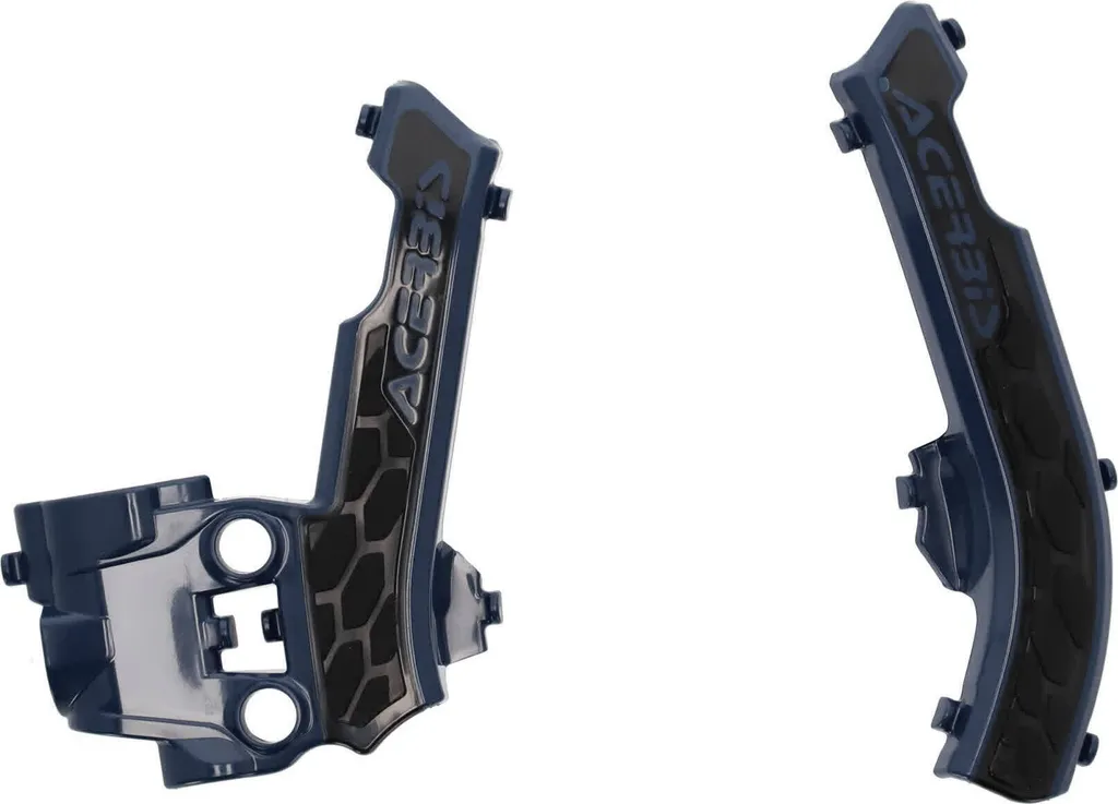 Protections de Cadre ACERBIS X-Grip Bleu Noir pour KTM et Husqvarna