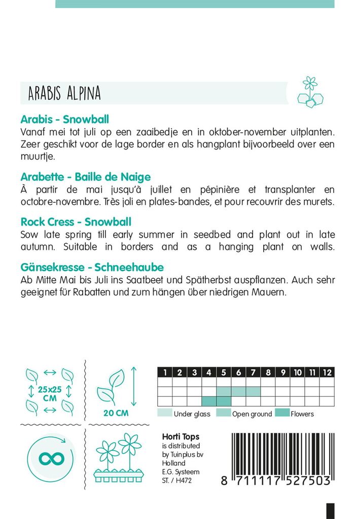 Gänsekresse Schneehaube | Kressesamen von Hortitops