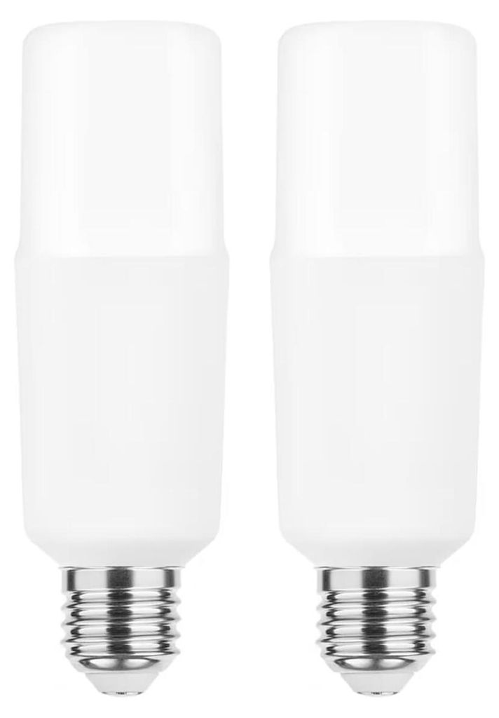 Modee E27 LED-Lampe 12 W - 960 lm - 4000 K - Neutralweiß - LED-Stablampe T44 - Ersetzt 90-W-Halogen-Glühlampe - 2 Stück