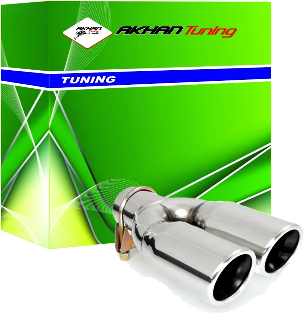 Sortie d'échappement ER60020 inox anti-corrosion 245mm biseau 33-55mm
