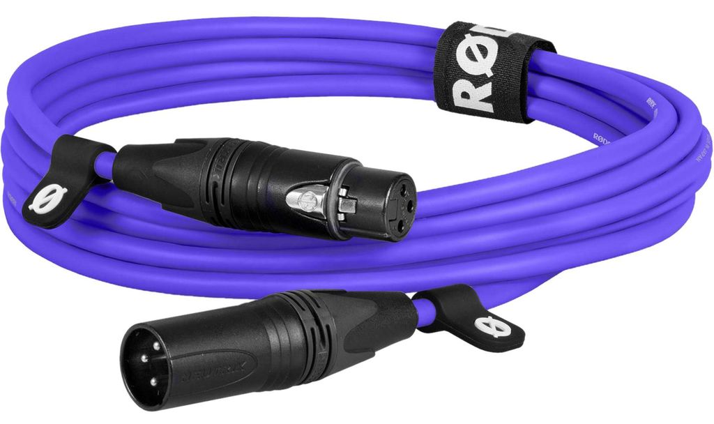 Premium XLR-Kabel XLR3M-PU purple (lila, 3 Meter)