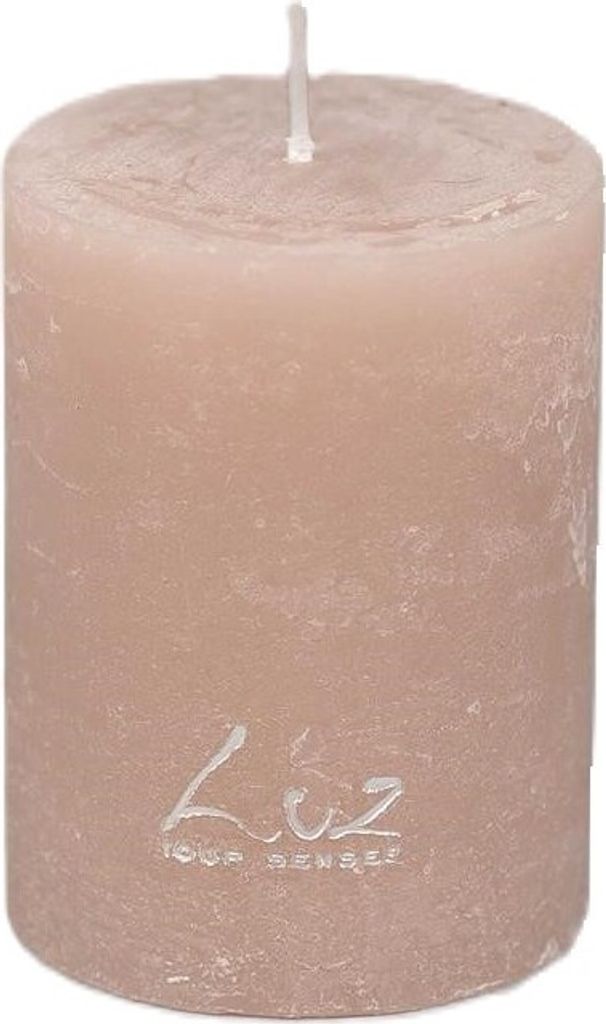 Rasteli Luz Your Senses Stump Kerze Creme-Portobello D 6 cm H 8 cm pro 3 Stück