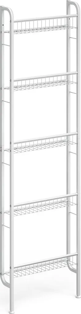 Leiterregal Vicco Klivo Weiß 44.5 x 160 cm mit 5