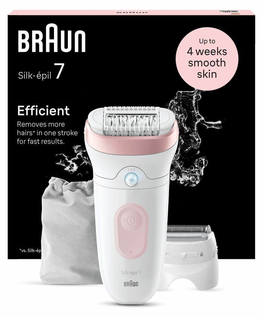 Braun Silk-épil 7 7-030, Różowy, Biały, 40 pęset(y), Zdjęcie produktu 