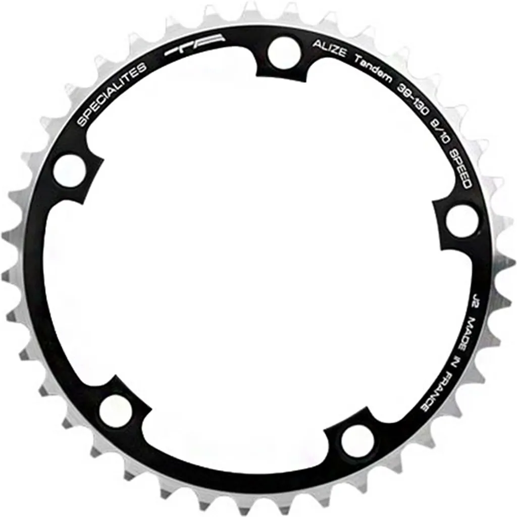 Évitez les déraillements avec le plateau TA Alizé 38 dents 130mm noir 9/10V
