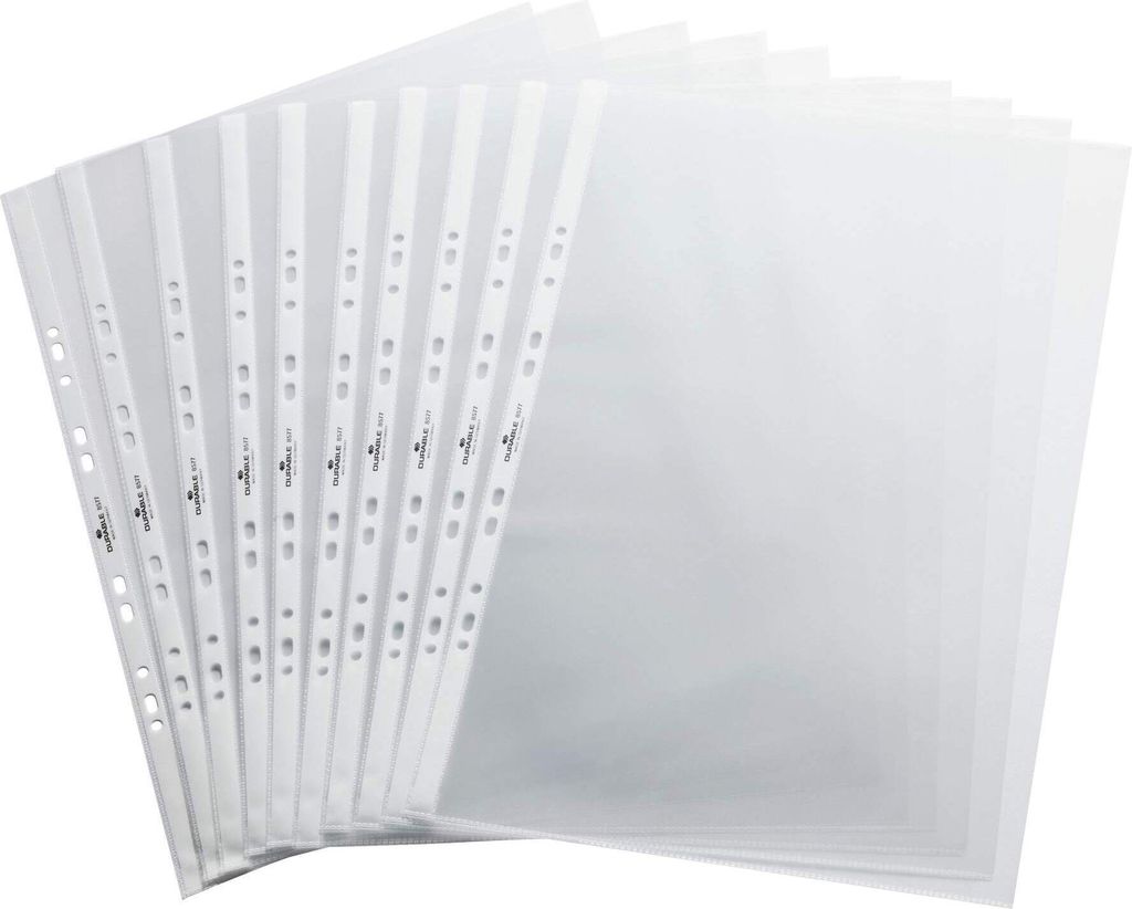 DURABLE Flipcharthüllen A3 quer 10 St., 857719 transparent Produktbild 