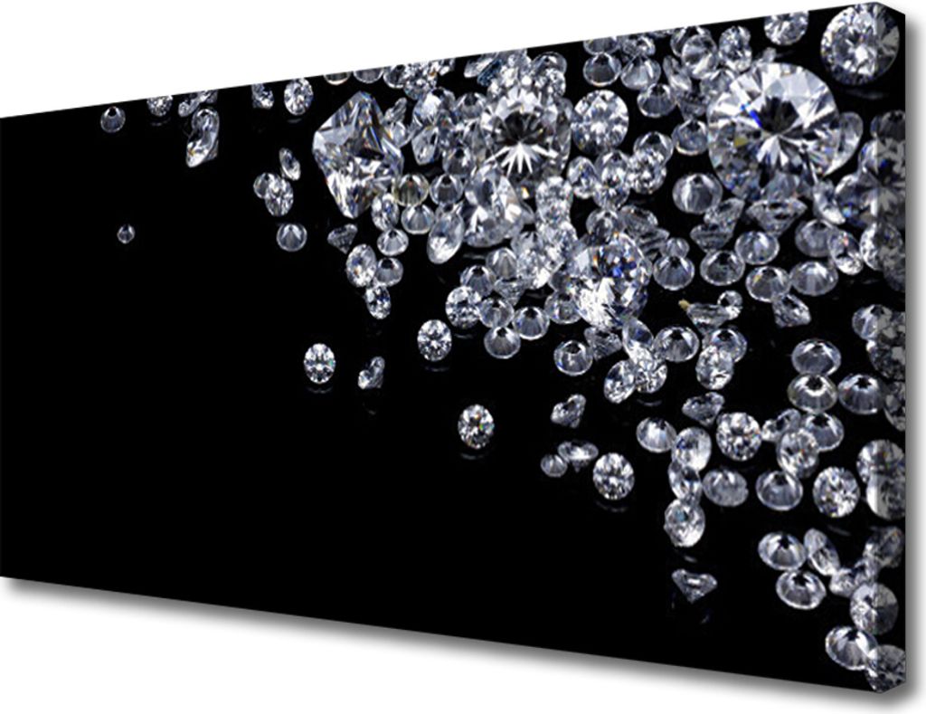 Tulup Leinwand-Bilder 100x50 Wandbild Canvas Kunstdruck Diamanten Kunst