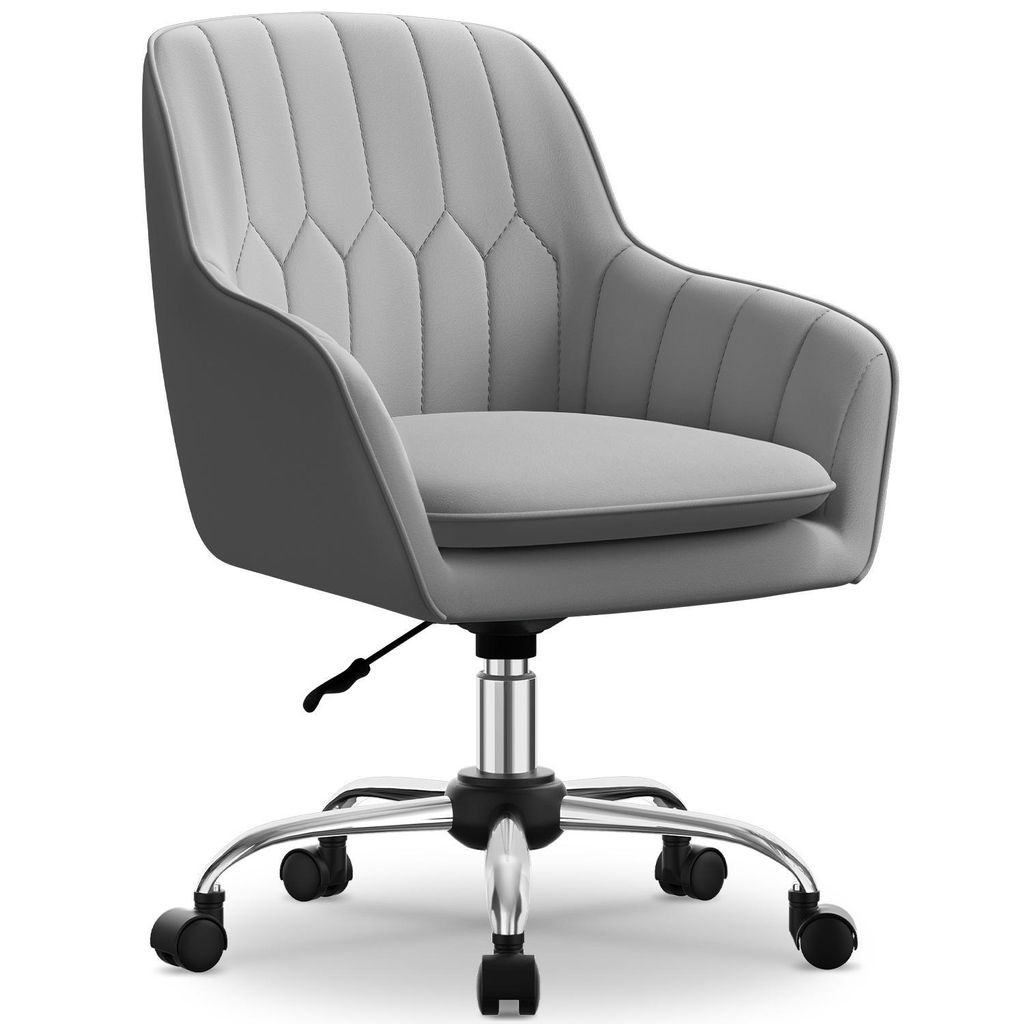 Aiibot Bürostuhl Ergonomisch,360°Drehstuhl Höhenverstellbar, Schreibtischstuhl 150 KG belastbar ,Schminkstuhl für Arbeitszimmer, Schlafzimmer