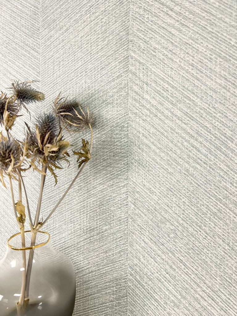 NEWROOM Tapete Kihmo Grey Grau Vliestapete - Streifen Produktbild 