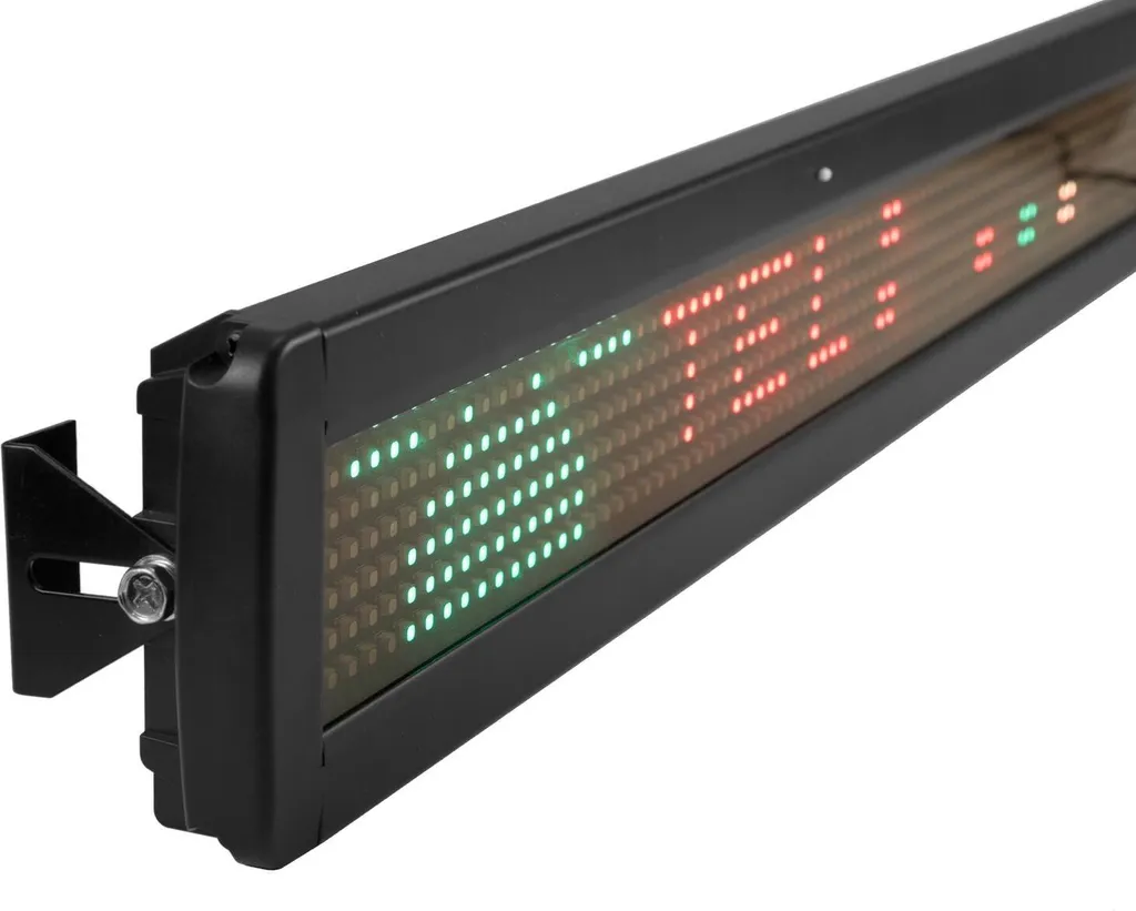 Enseigne lumineuse LED défilante ESN 7x80 avec programmation USB LAN