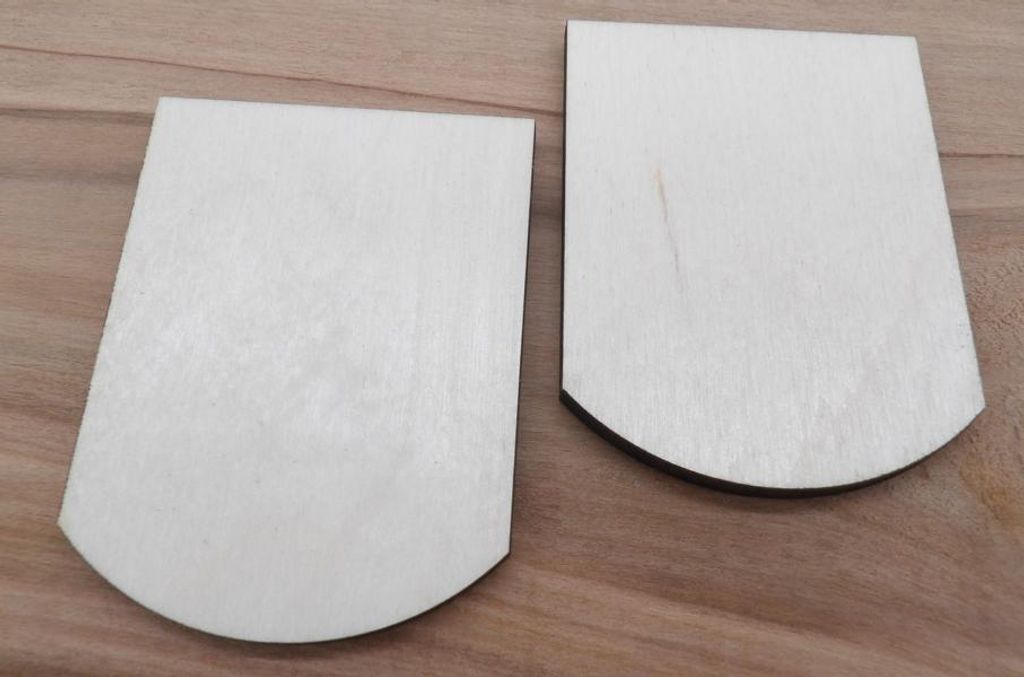 50 Stück Biberschwanz Holzschindeln - 80x60x4mm Für Vogelhaus & Modellbau