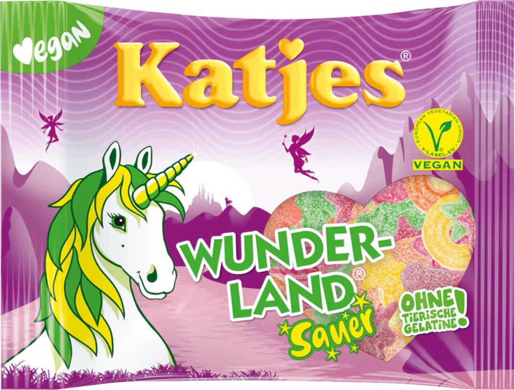 Katjes Wunderland Sauer gezuckerte und saure Fruchtgummi 200g