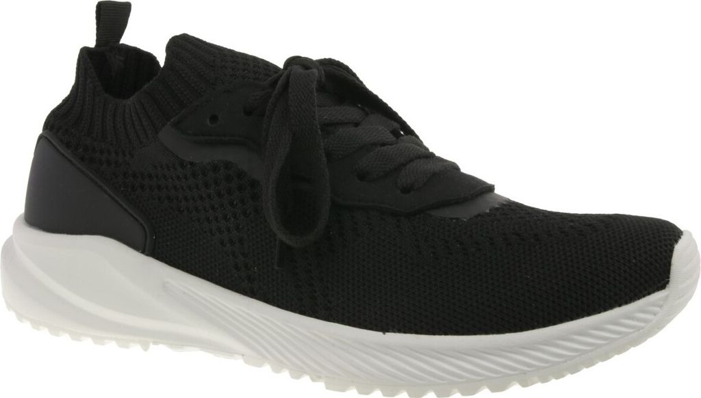 Piece of Mind Damen Sneaker Low-Top Flyknit leicht schwarz Produktbild 