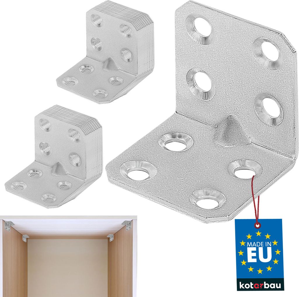 KOTARBAU® 25er Set Winkelverbinder 30 x 30 x 30 x 1,5 mm Produktbild 