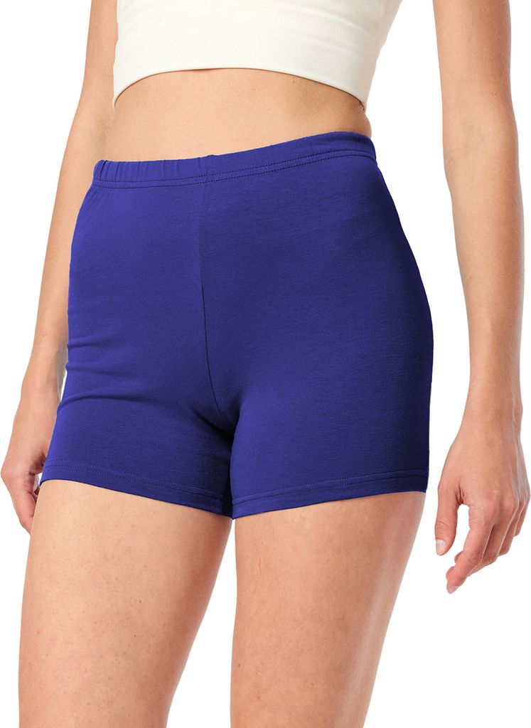Merry Style Damen Shorts Radlerhose Kurze Hose Boxershorts aus Viskose MS10-283(Kobalt, XS)