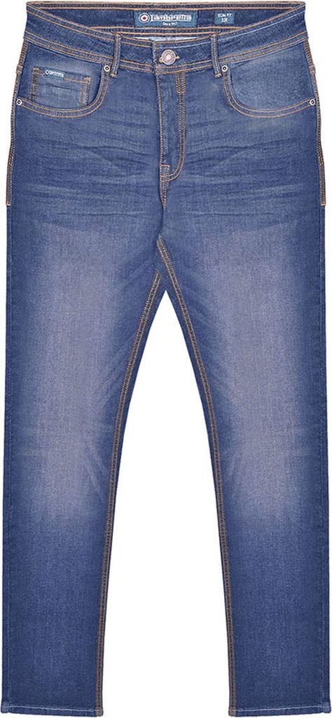 Lambretta - "Stafford" Jeans für Herren LB303 (38L) (Mittelblau)