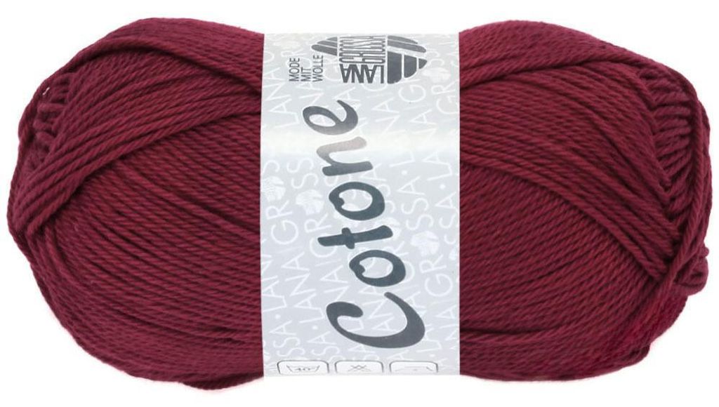 Lana Grossa - Cotone 0059 bordeaux Produktbild 