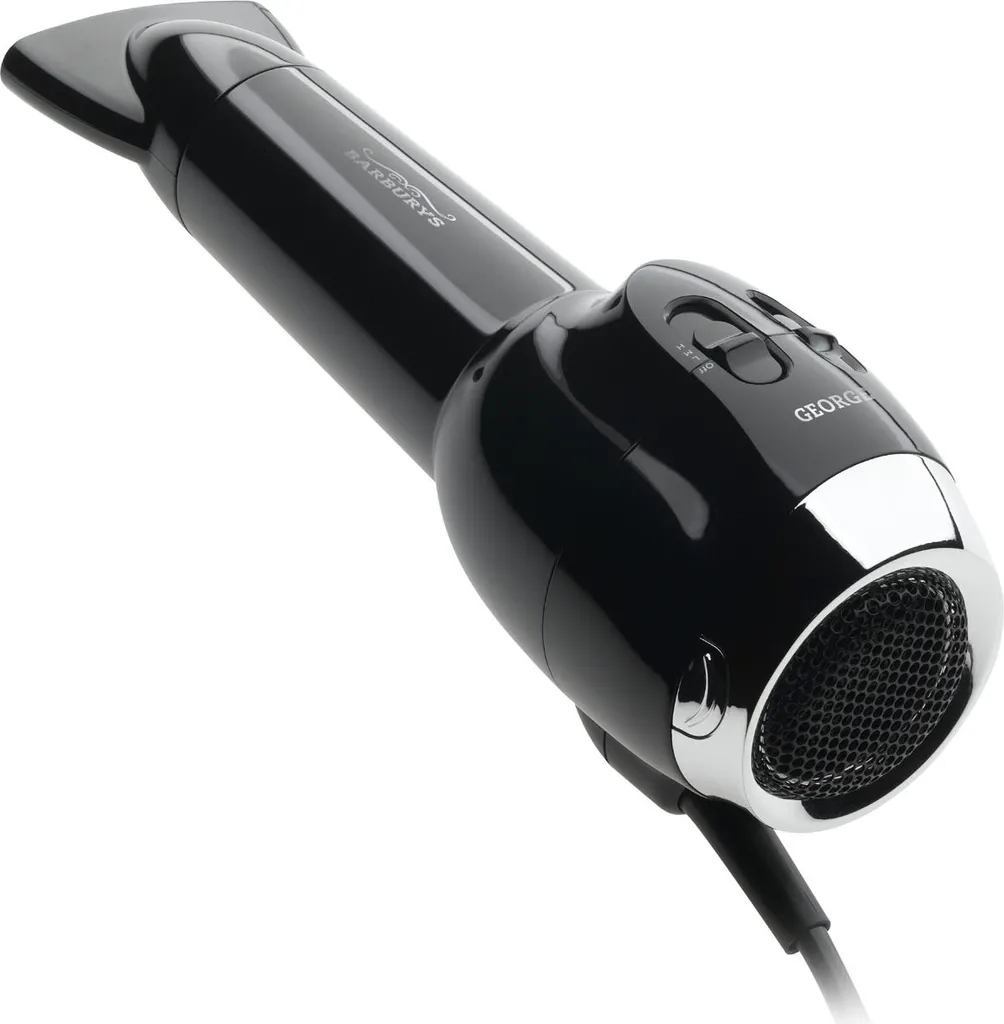 George Barber asciugacapelli DC 2000W / nero cromo