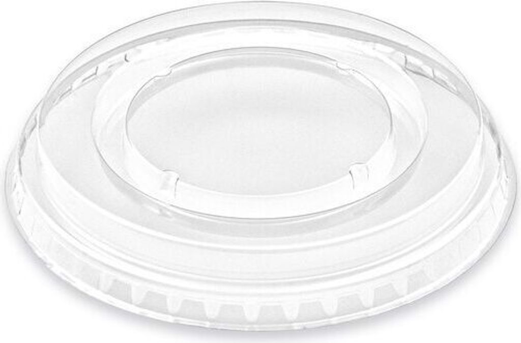 400x Deckel ohne Öffnung flach PET für Eis- Früchtebecher Produktbild 