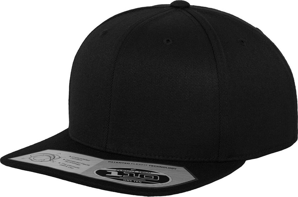 Flexfit - Baseball-Mütze Snapback PC7165 (Einheitsgröße) (Schwarz)