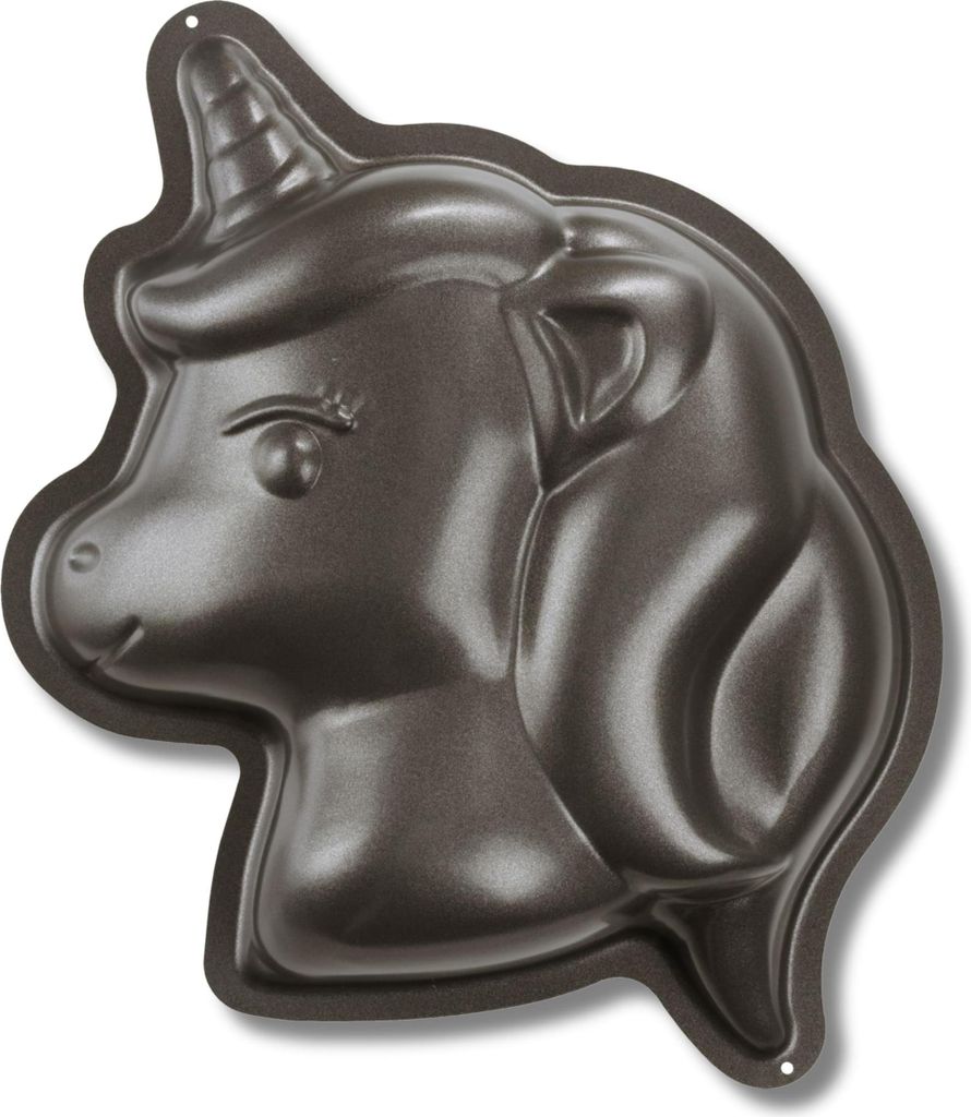 Motivbackform Einhorn 21 x 23 cm - Birkmann - grau, Produktbild 